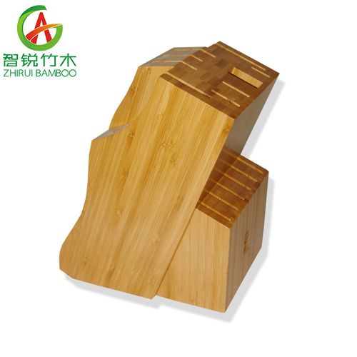 江西高安竹木制品厂家现货供应创意多孔刀架 多功能竹木菜刀架